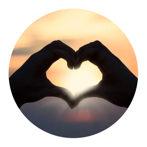 hands forming heart